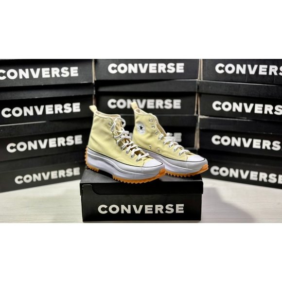 Converse Run Star Hike Hi Sneakers Yellow US Men's size 12 Women's 13.5 EUR 46.5 - Picture 6 of 7